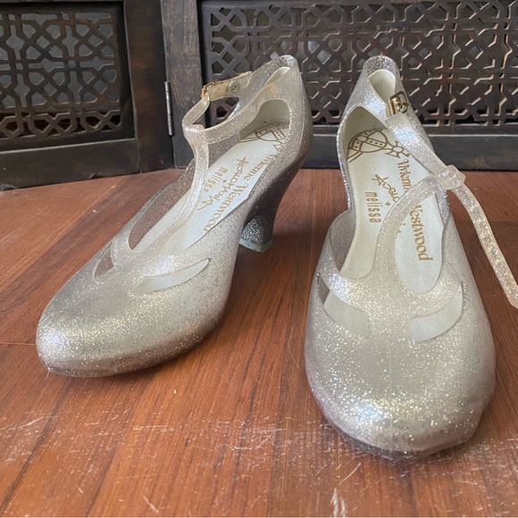 Rare Vivienne Westwood Anglomania + Melissa Jelly Cinderella Kitten Heels - Picture 3 of 3